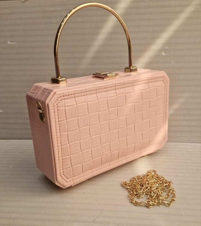 Leatherite Top Handle Clutch