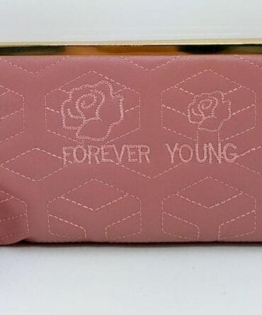 Leather Textured Casual Clutch