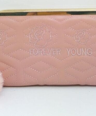 Leather Textured Casual Clutch