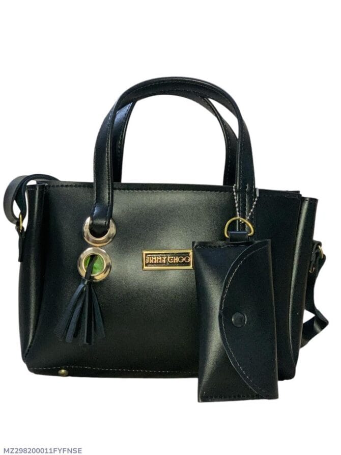 Women's Rexine Plain Handbag