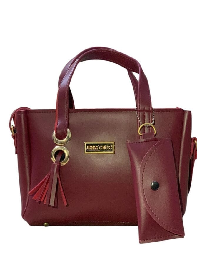 Women's Rexine Plain Handbag