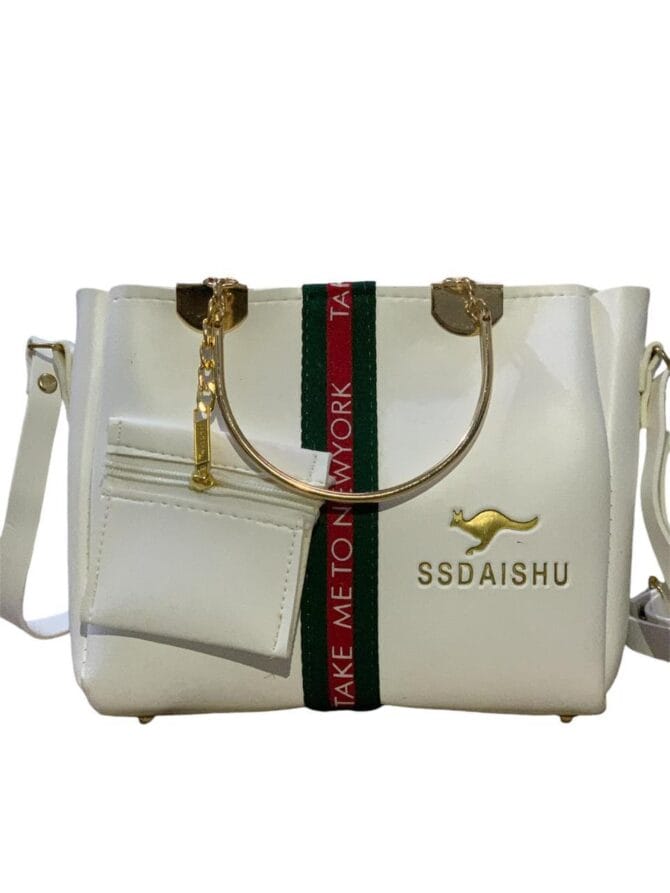 Women's Rexine Plain Handbag