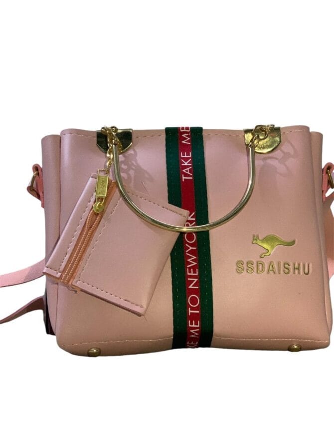 Women's Rexine Plain Handbag