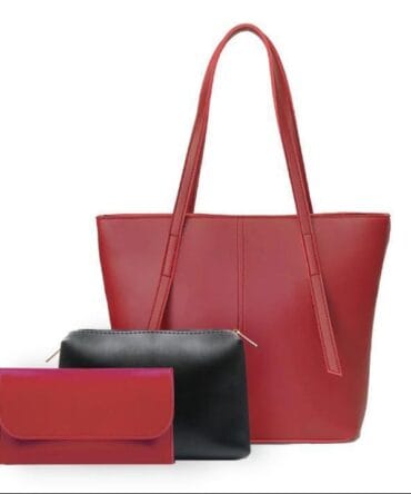 Fancy PU Leather printed tote bag