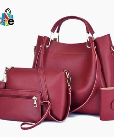Plain leather handbag