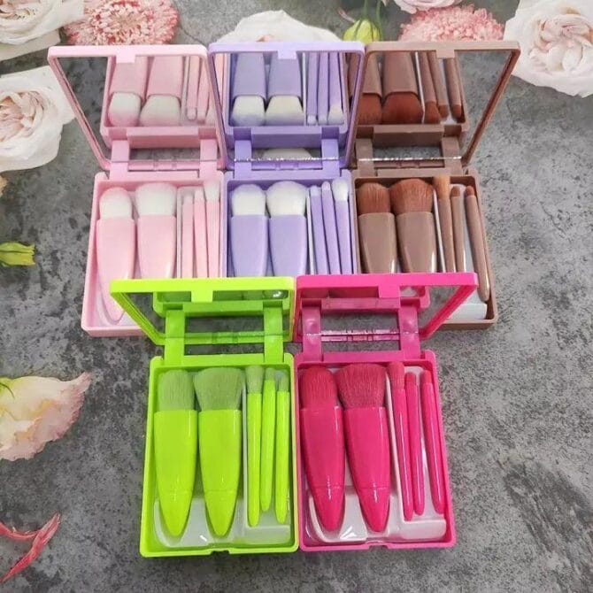 5 Pcs Makeup Brushes Set