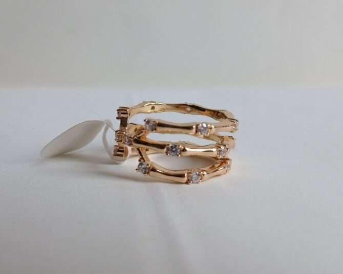Best No.1 Gold-plated Italian design ring with zirconia stone