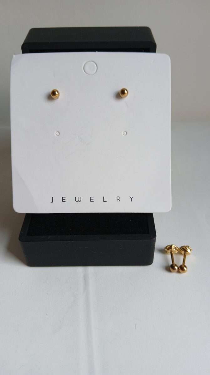 Fancy Gold-plated Rose Studs