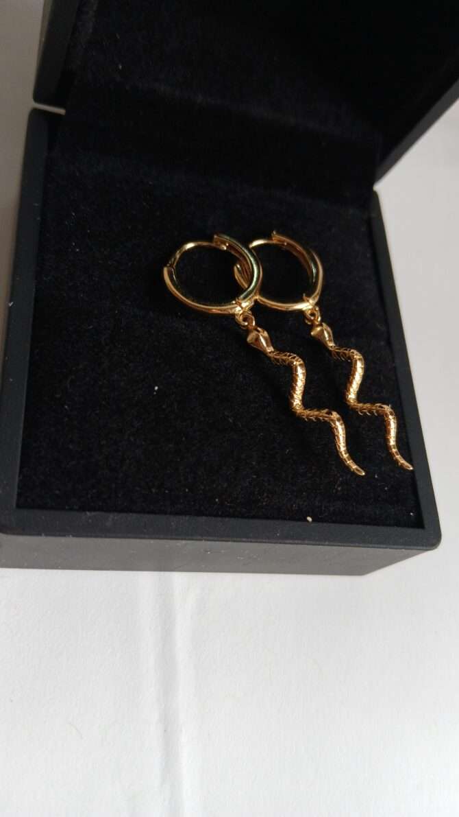 Gold-plated Snake Fancy Earrings