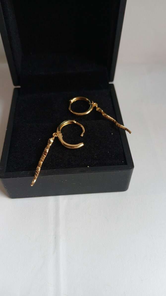 Gold-plated Snake Fancy Earrings