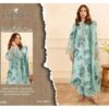 Vibrant Turquoise Lawn 3-Piece Suit with Digital Prints