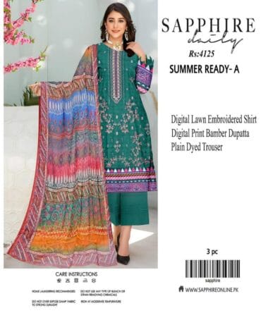 Elegant Green Lawn 3-Piece Suit