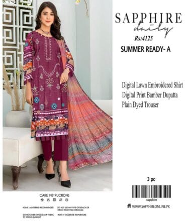 Rich Maroon Lawn 3-Piece Suit