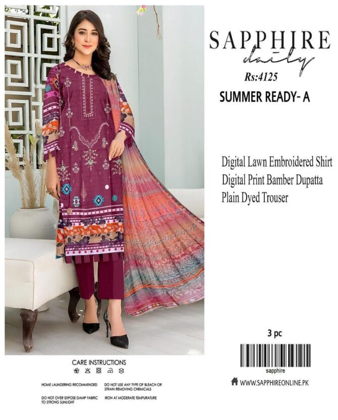 Rich Maroon Lawn 3-Piece Suit