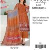 Vibrant Orange Lawn 3-Piece Suit